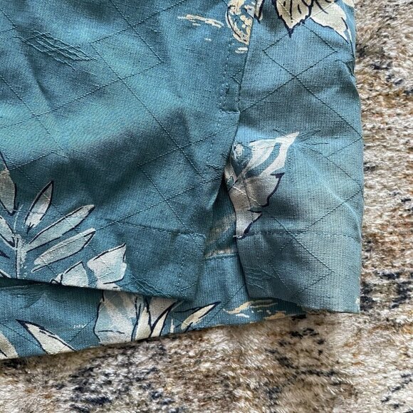 Paradise Blue Silk Hawaiian Button Up Shirt Mens Sz XL Multicolor Tropical Beach - Picture 5 of 10
